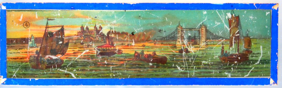 Magic lantern image of London bridge