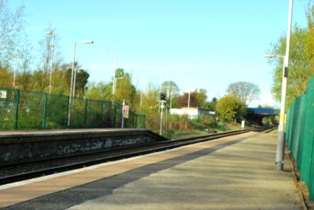 Maghull Station Liverpool platform towards Ormskirk 2