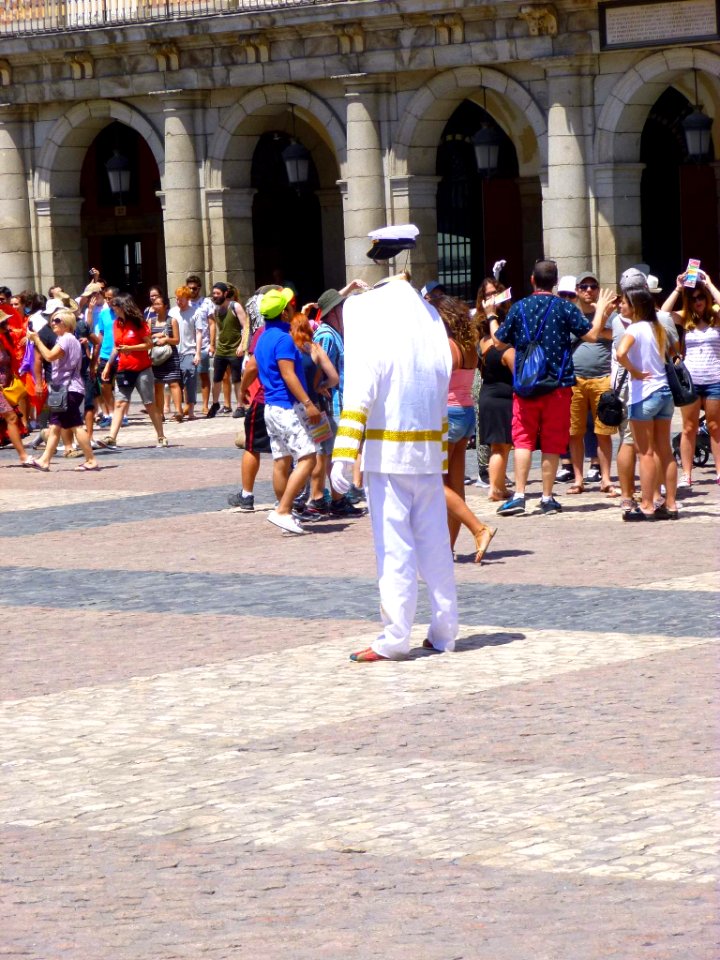 Madrid - Plaza Mayor, figurante