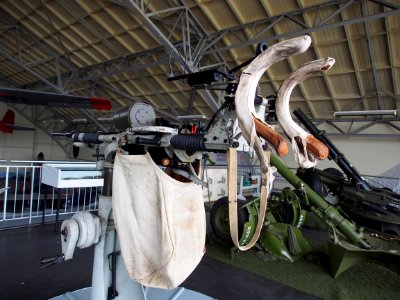 Madsen M31 20mm automatic gun AA on naval mount in Aalborg Forsvars- og Garnisonsmuseum, pic3