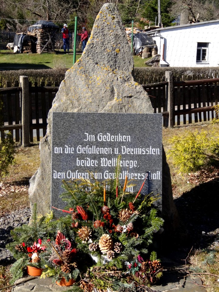 Mahnmal für die Opfer der Weltkriege in Gillersdorf