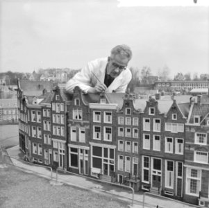 Madurodam in de verf, een stukje Jordaan, Bestanddeelnr 917-5522