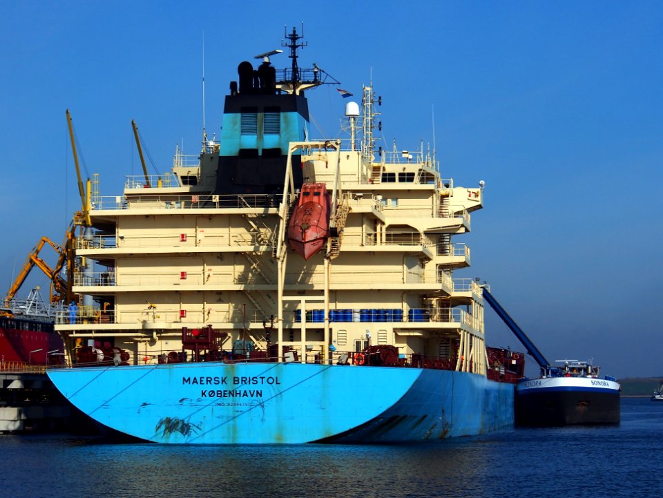Maersk Bristol, IMO 9299434 at Port of Amsterdam