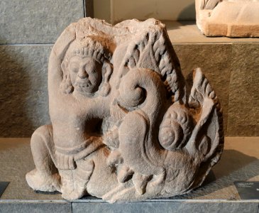 Makara, Tra Kieu, Quang Nam, 10th century AD, sandstone - Museum of Vietnamese History - Ho Chi Minh City - DSC06131