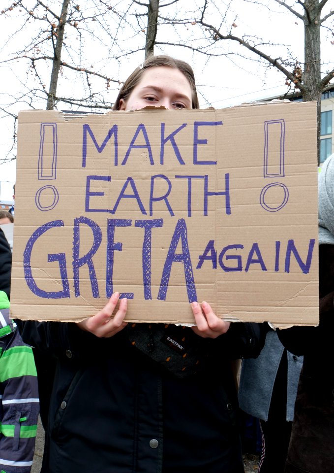 Make the Earth Greta again, Berlin, 08.02.2019 (cropped)