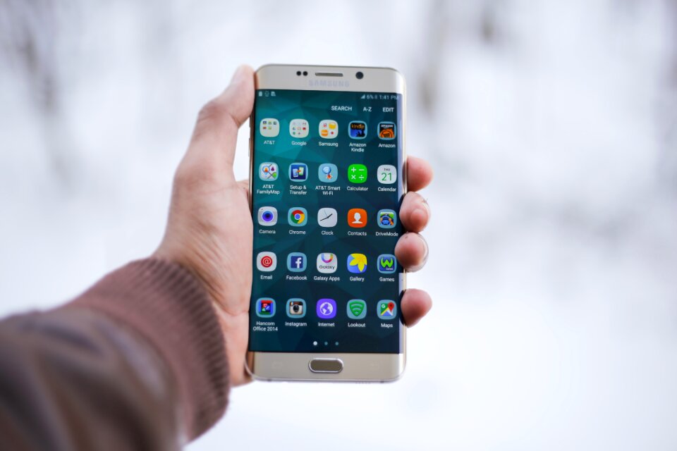Apps mobile phone screen