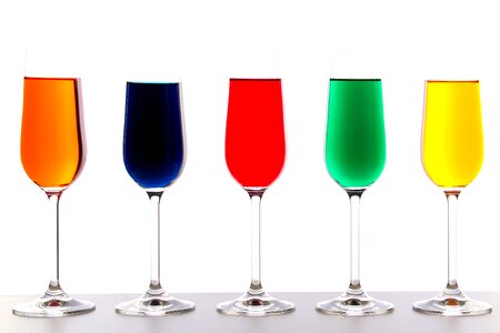 Colorful still life glass photo