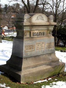 Maits monument, Peters Creek Baptist Church Cemetery, 2020-12-23, 01