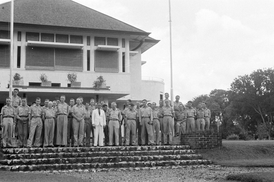 Makassar nieuwe troepen van de KL arriveerden te Makassar Op 28 januari 1948 , Bestanddeelnr 1518-7-1