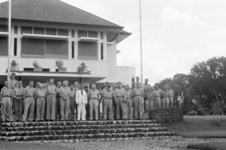 Makassar nieuwe troepen van de KL arriveerden te Makassar Op 28 januari 1948 , Bestanddeelnr 1518-7-1
