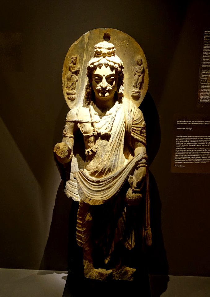 Maitreya boddhisattva, Gandhara, Kushan period, 3rd century, schist - Montreal Museum of Fine Arts - Montreal, Canada - DSC09611