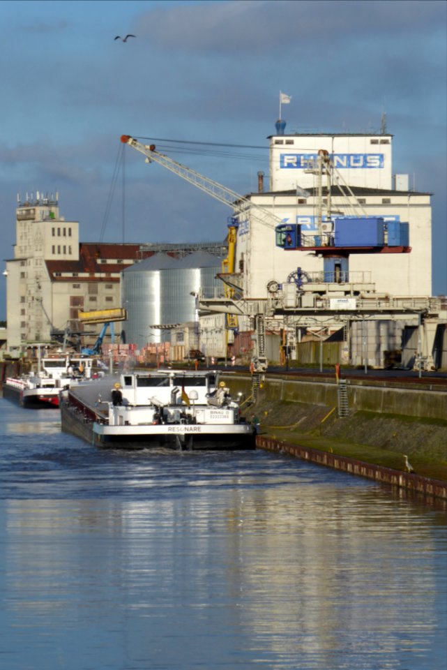 Mainhafen Hanau Löschvorgang