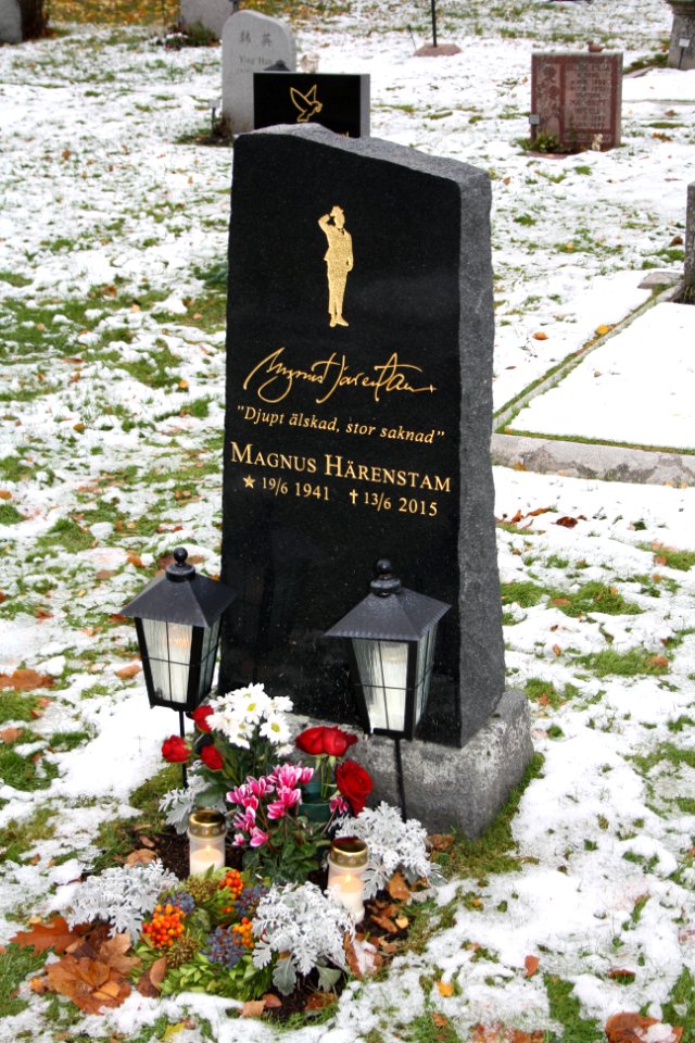 Magnus Härenstam gravsten