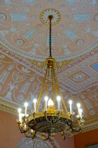 Main Library chandelier - Harewood House - West Yorkshire, England - DSC01866