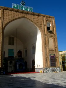 Main iwan of Grand mosuqe of Nishapur - noon