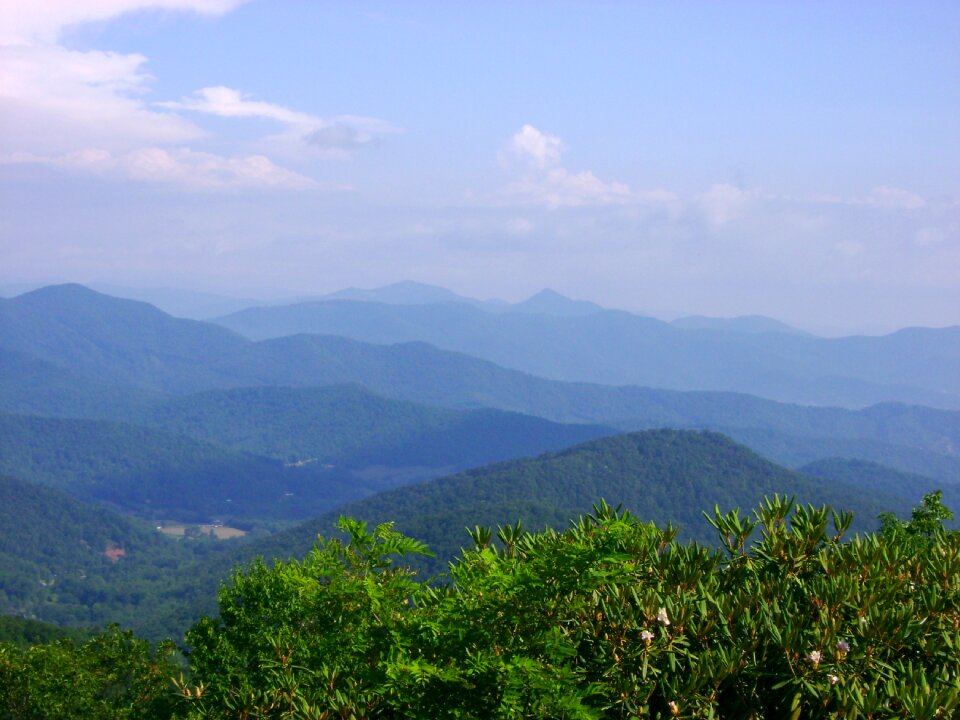 Blue ridge mountains landscape