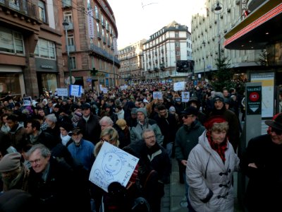 Marche suite aux attentats de janvier 2015 (Strasbourg) 03