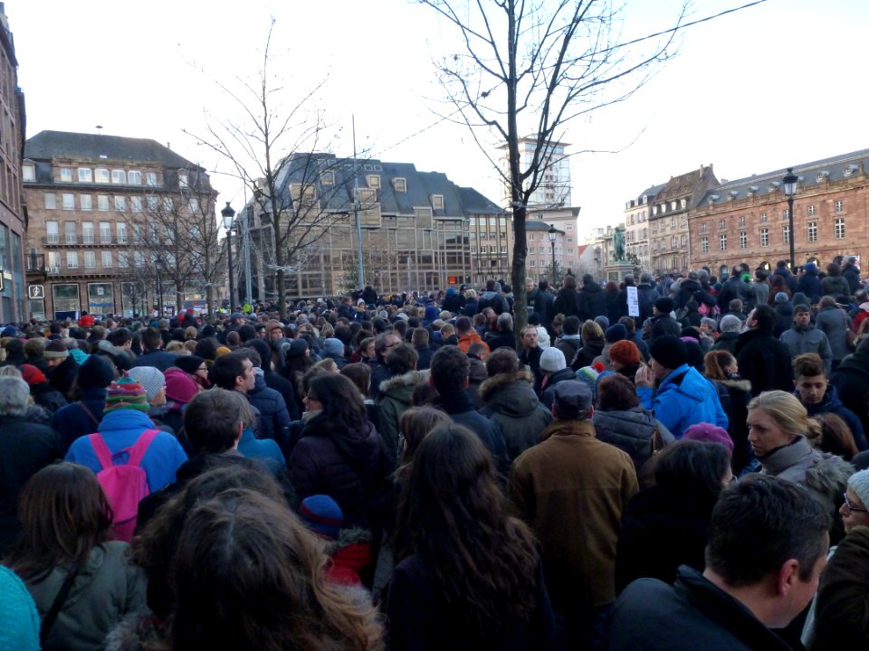Marche suite aux attentats de janvier 2015 (Strasbourg) 06