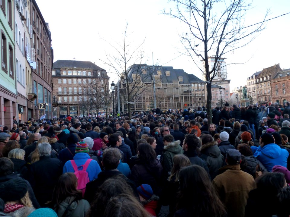 Marche suite aux attentats de janvier 2015 (Strasbourg) 05