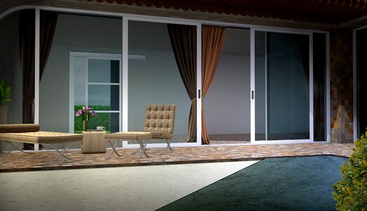 Furniture render lighting