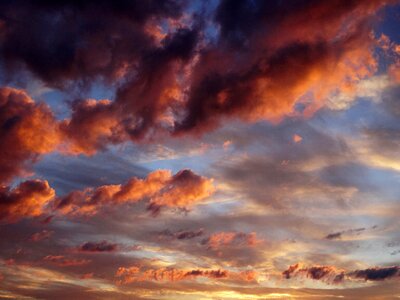 Wolkenspiel sunset abendstimmung photo