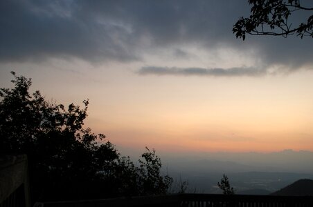 Sunset mountain summit