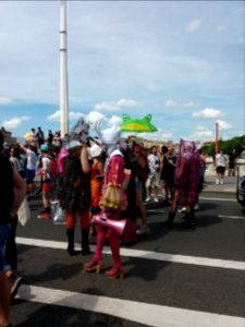 Marche des Fiertés 2018 à Lyon - Pont Bonaparte - Cortège 08