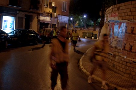 Marcha indignada - Noche en la plaza 034