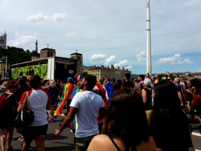 Marche des Fiertés 2018 à Lyon - Pont Bonaparte - Cortège 18