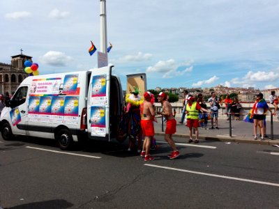 Marche des Fiertés 2018 à Lyon - Pont Bonaparte - Cortège 21