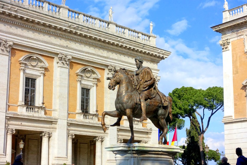 Marcus Aurelius - Piazza del Campidoglio - Rome, Italy - DSC06261