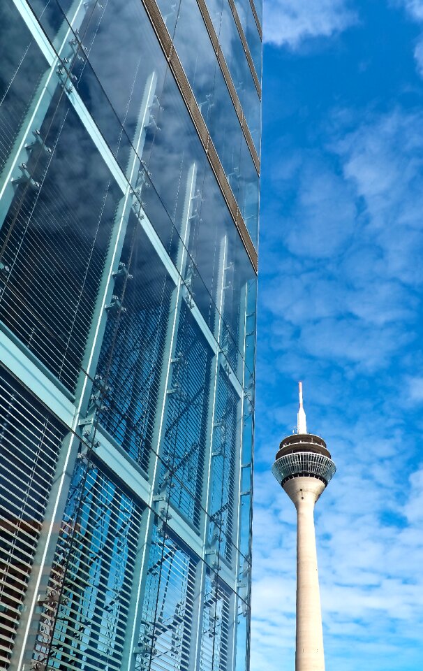Skyscraper glass house