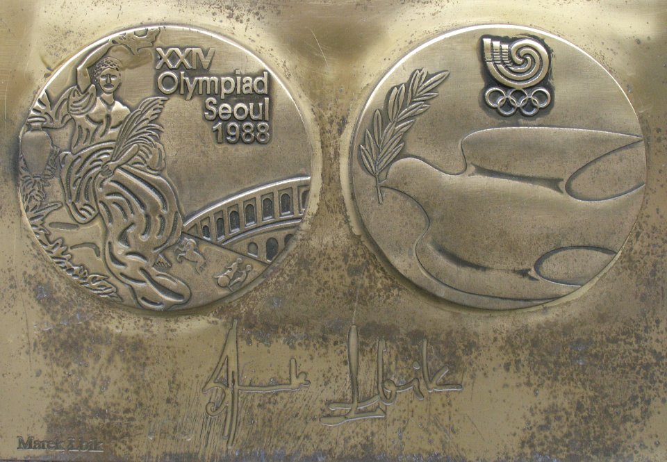 Marek Łbik medal & autograph