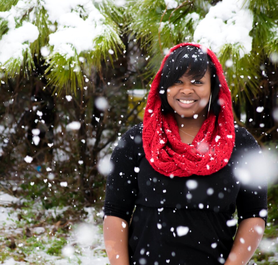 Snow day scarf snow