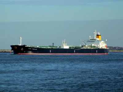 Mare Tirrenum - IMO 9260823 - Callsign IBJK p1 leaving Port of Rotterdam, Holland 21-Feb-2005