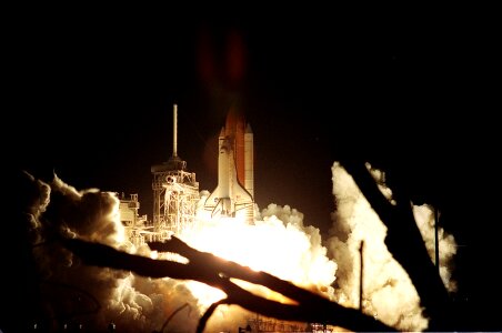 Liftoff night reflection