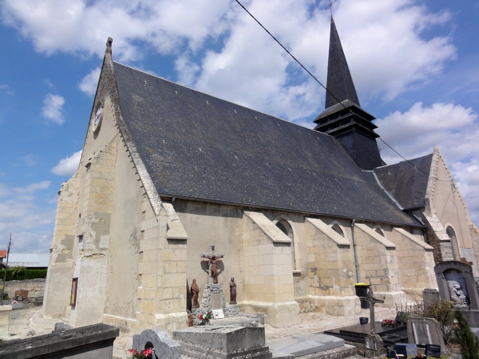 Marest-Dampcourt (Aisne) église à Marest