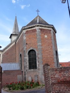 Maresches(Nord,Fr) église, chevet