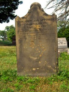 Margaret Ann Mitchell Tombstone, Hiland Cemetery, 2015-08-17, 01