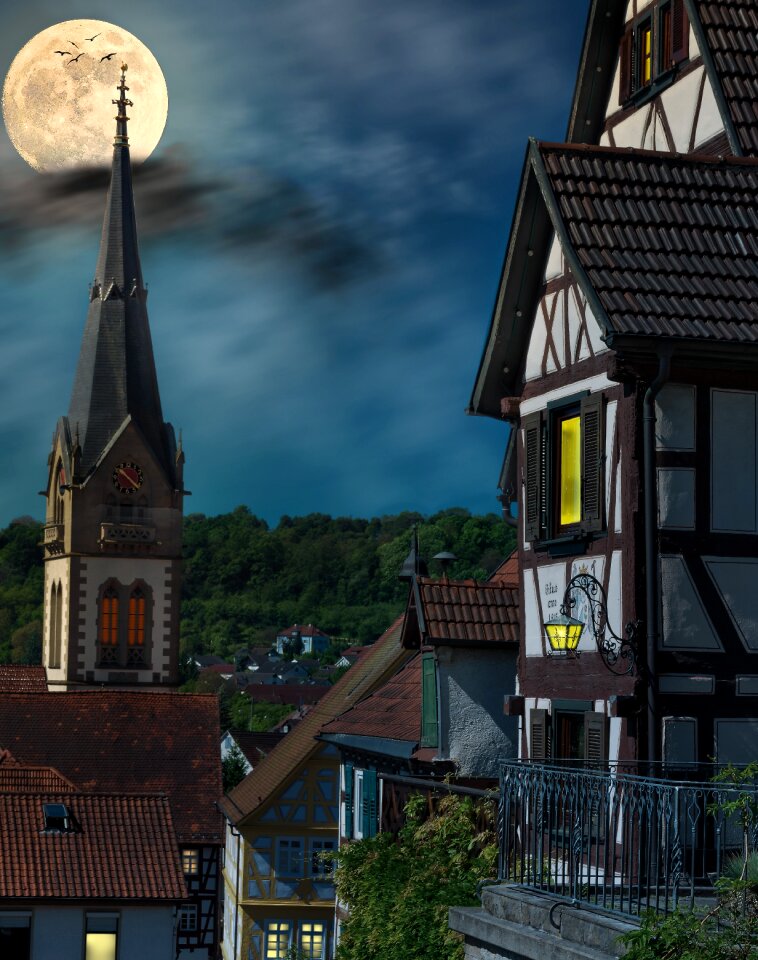 Places of interest architecture night