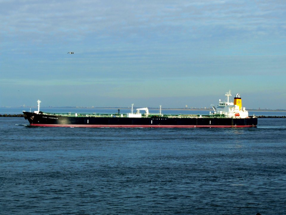 Mare Tirrenum p3 leaving Port of Rotterdam, Holland 21-Feb-2005