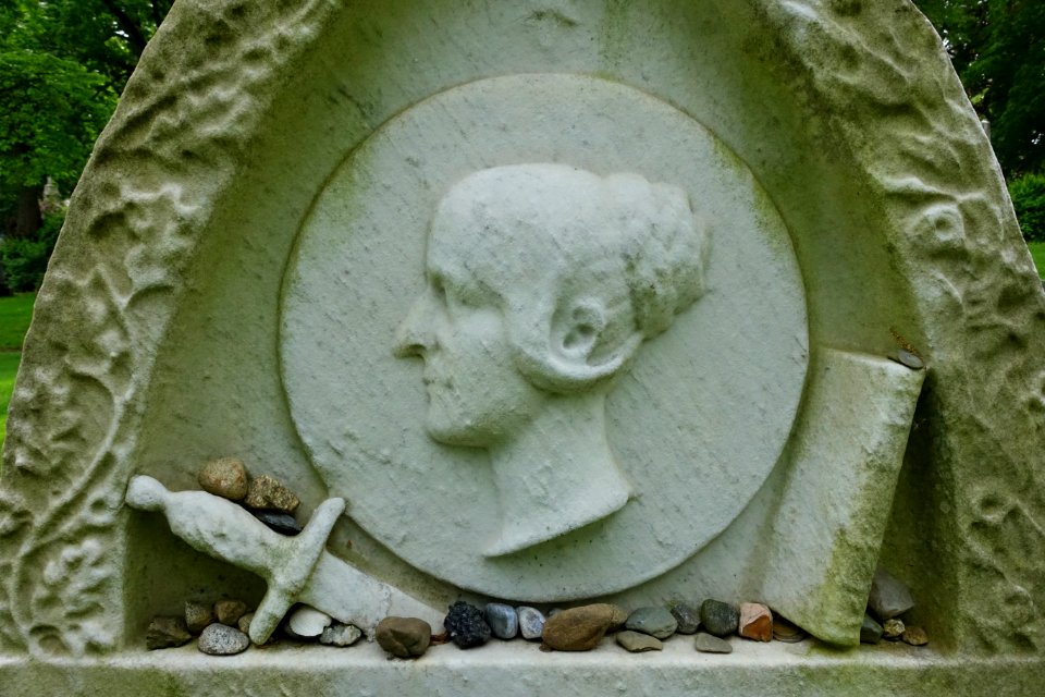 Margaret Fuller Ossoli detail - Mount Auburn Cemetery - DSC04292