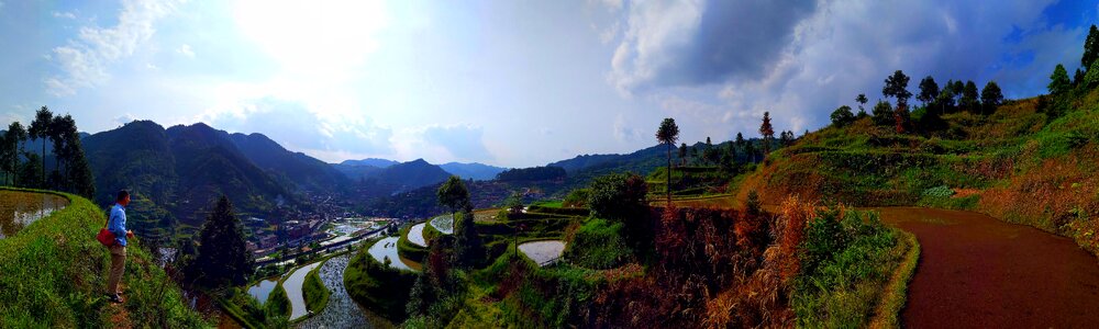 Guizhou terrace the scenery
