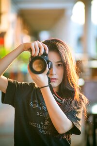 Girl hair photographer photo