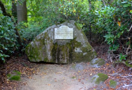Mariánské Lázně, memorial stone Václav Beneš Třebízský