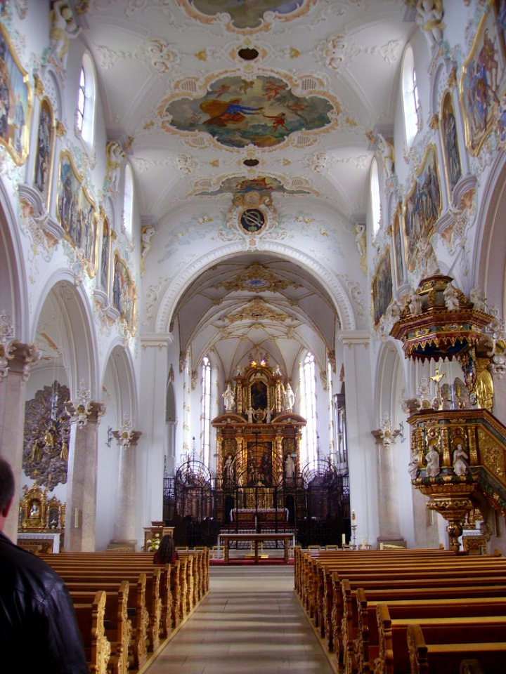Mariastein Kloster St. Maria Basilika Innen 2
