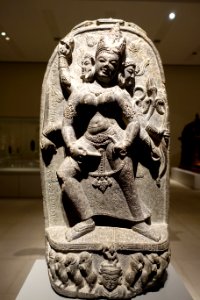 Marici, a Buddhist goddess, Bodhgaya, Bihar, 9th century AD, sandstone - Ethnological Museum, Berlin - DSC01612