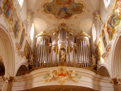 Mariastein Kloster St. Maria Basilika Innen Orgel 3