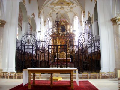 Mariastein Kloster St. Maria Basilika Innen Chorgitter