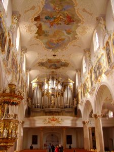 Mariastein Kloster St. Maria Basilika Innen Orgel 1